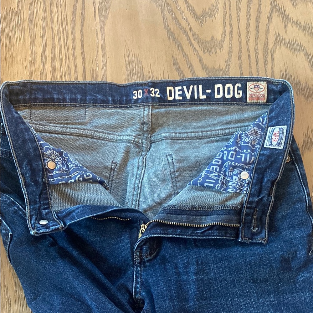 Men's Blue Jeans - Devil Dog dungarees